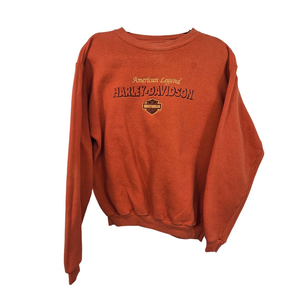 Vintage 90s Y2K Harley Davidson Sweatshirt Women Large American Legend Crewneck